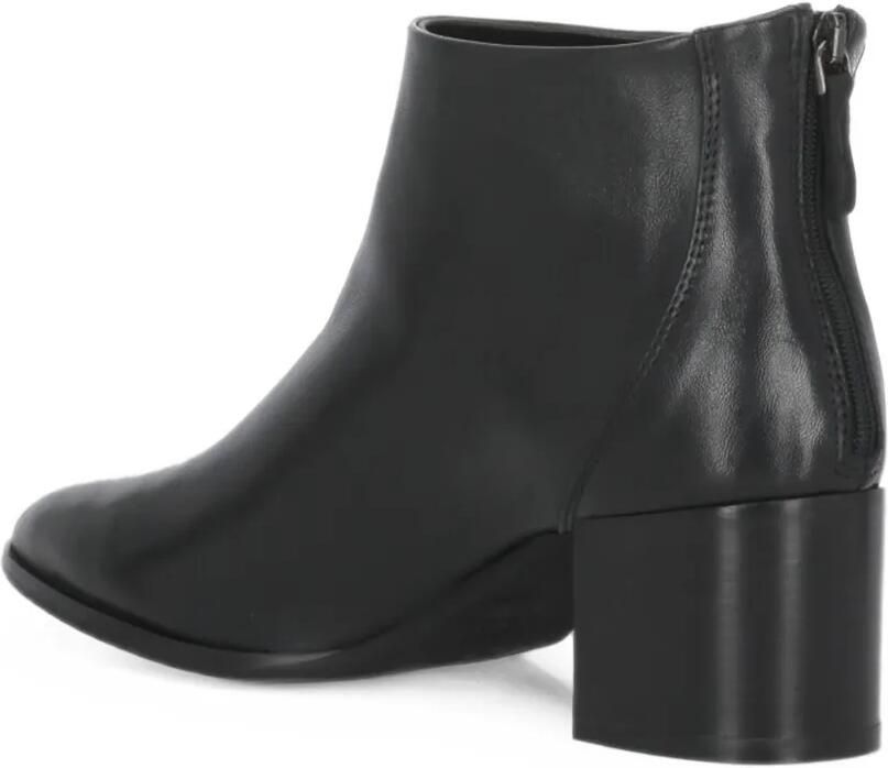 Julie Dee rear-zip leather ankle boots Zwart - Foto 3
