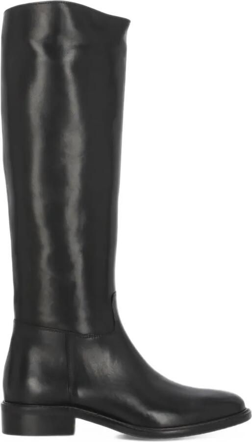 Julie Dee round-toe knee-high boots Zwart