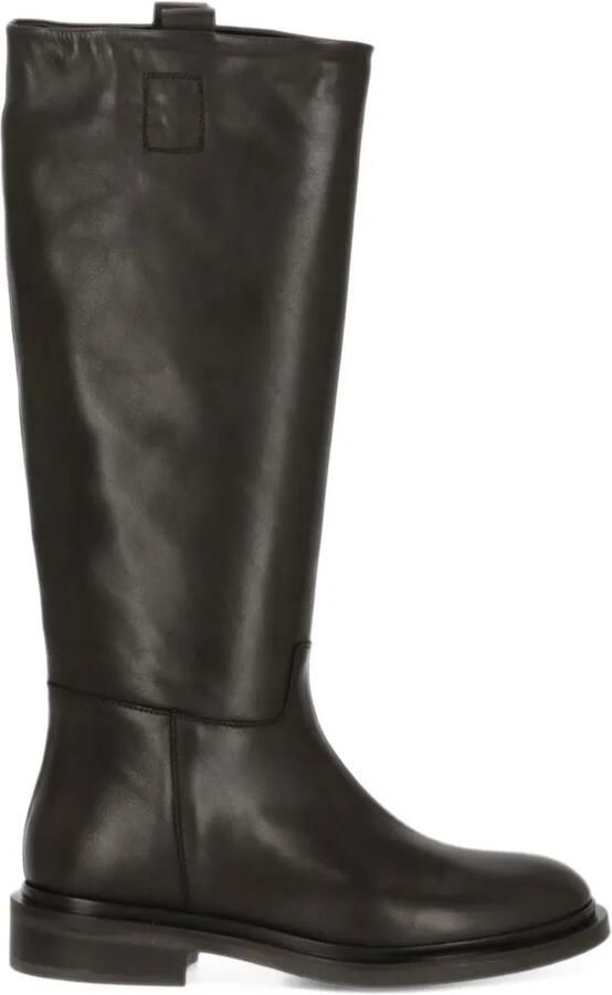 Julie Dee round-toe leather boots Bruin