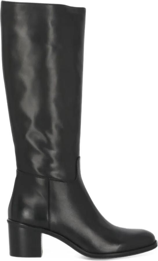 Julie Dee round-toe side-zip boots Zwart