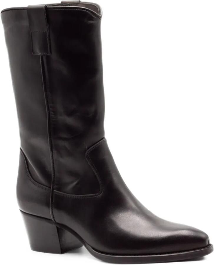 Julie Dee side-lace Texan-style boots Zwart - Foto 4