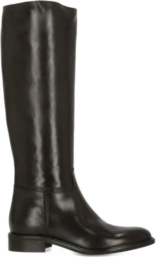 Julie Dee side-zip leather boots Bruin