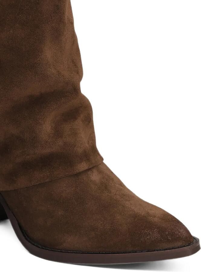 Julie Dee slouchy pointed-toe ankle boots Bruin - Foto 4