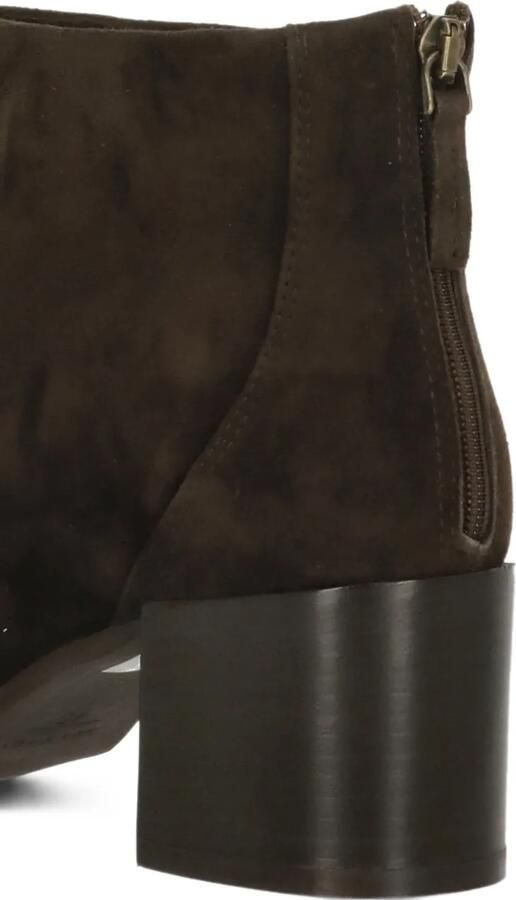 Julie Dee suede block-heel ankle boots Bruin - Foto 4