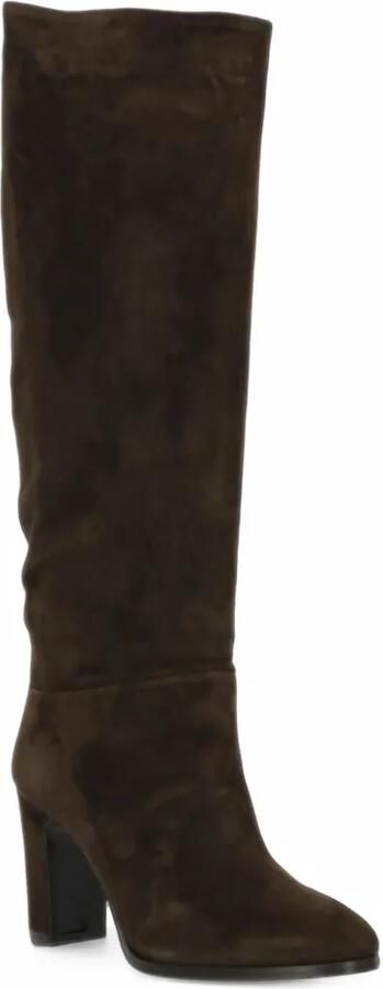 Julie Dee suede knee-high boots Bruin - Foto 4