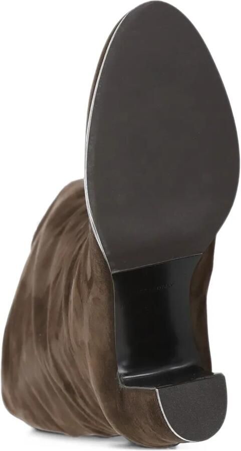 Julie Dee suede knee-high boots Bruin - Foto 3