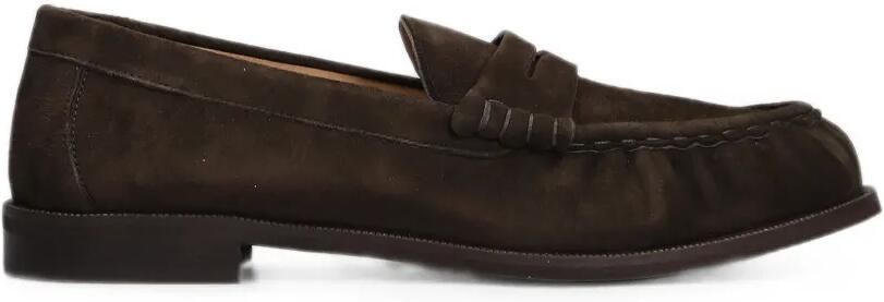 Julie Dee Suède loafers Bruin