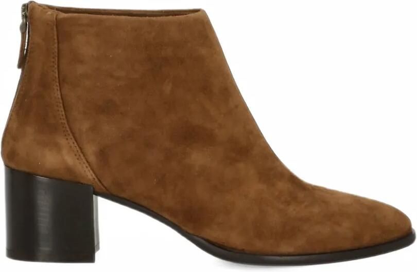 Julie Dee suede rear-zip ankle boots Bruin