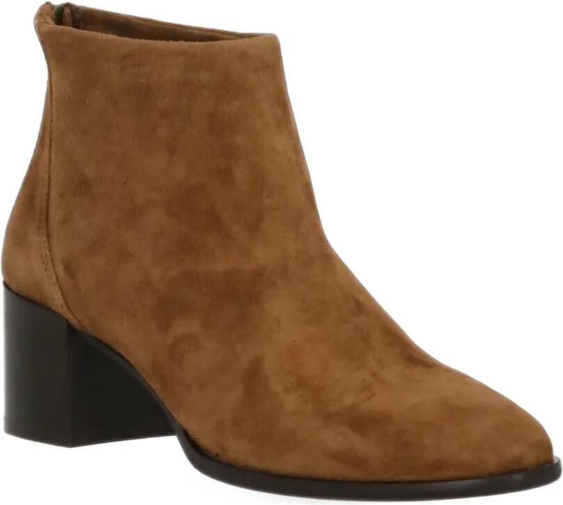 Julie Dee suede rear-zip ankle boots Bruin - Foto 2