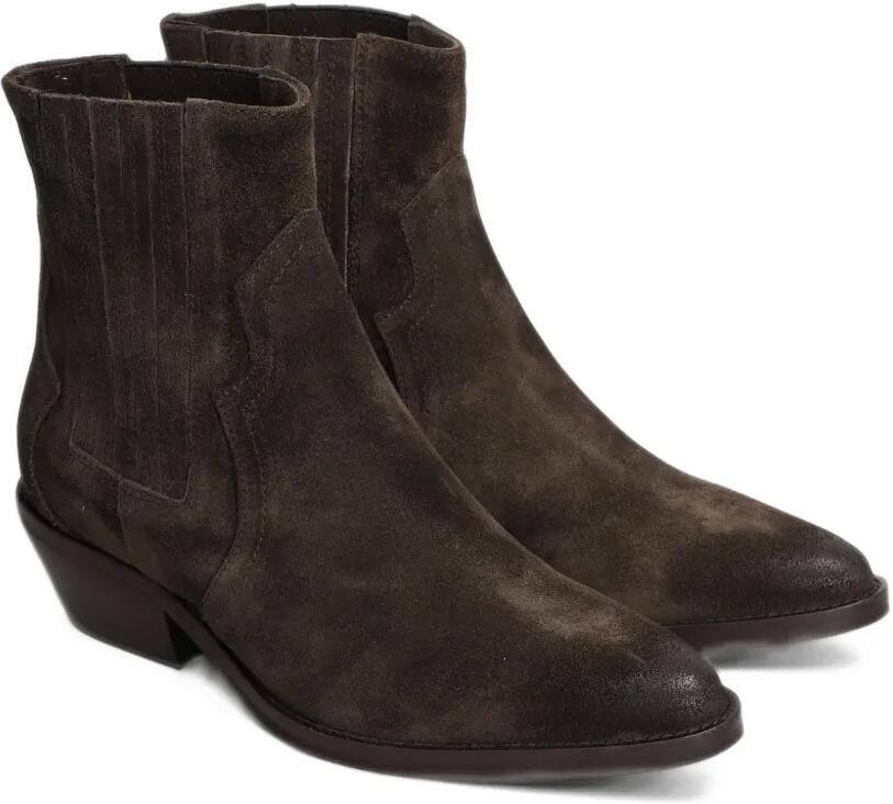 Julie Dee suede western-style ankle boots Bruin - Foto 4