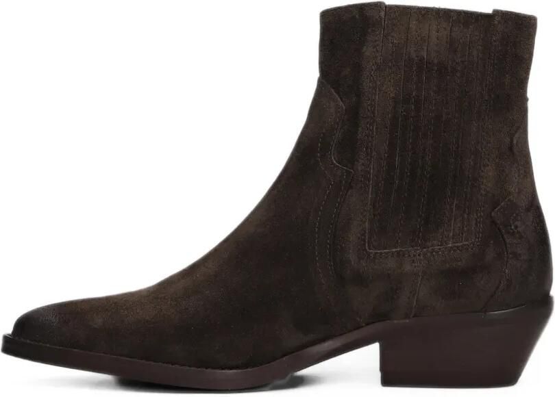 Julie Dee suede western-style ankle boots Bruin - Foto 5
