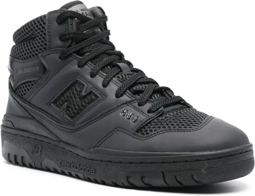 Junya Watanabe BB650 leren sneakers Zwart