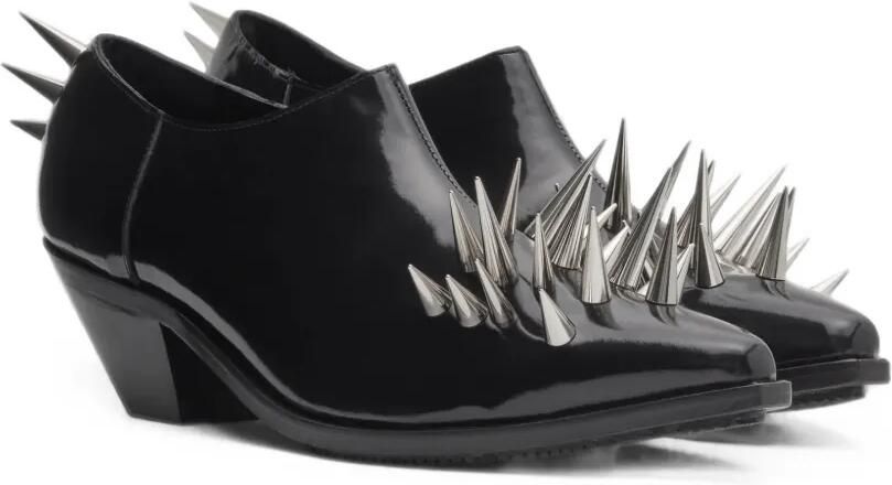 Junya Watanabe Leren schoenen met spikes Zwart - Foto 4