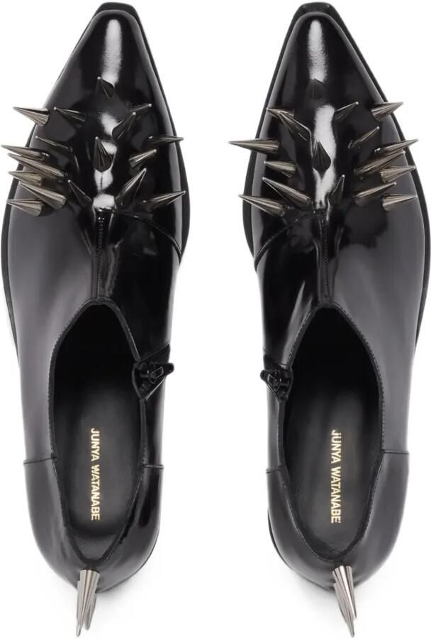 Junya Watanabe Leren schoenen met spikes Zwart - Foto 2