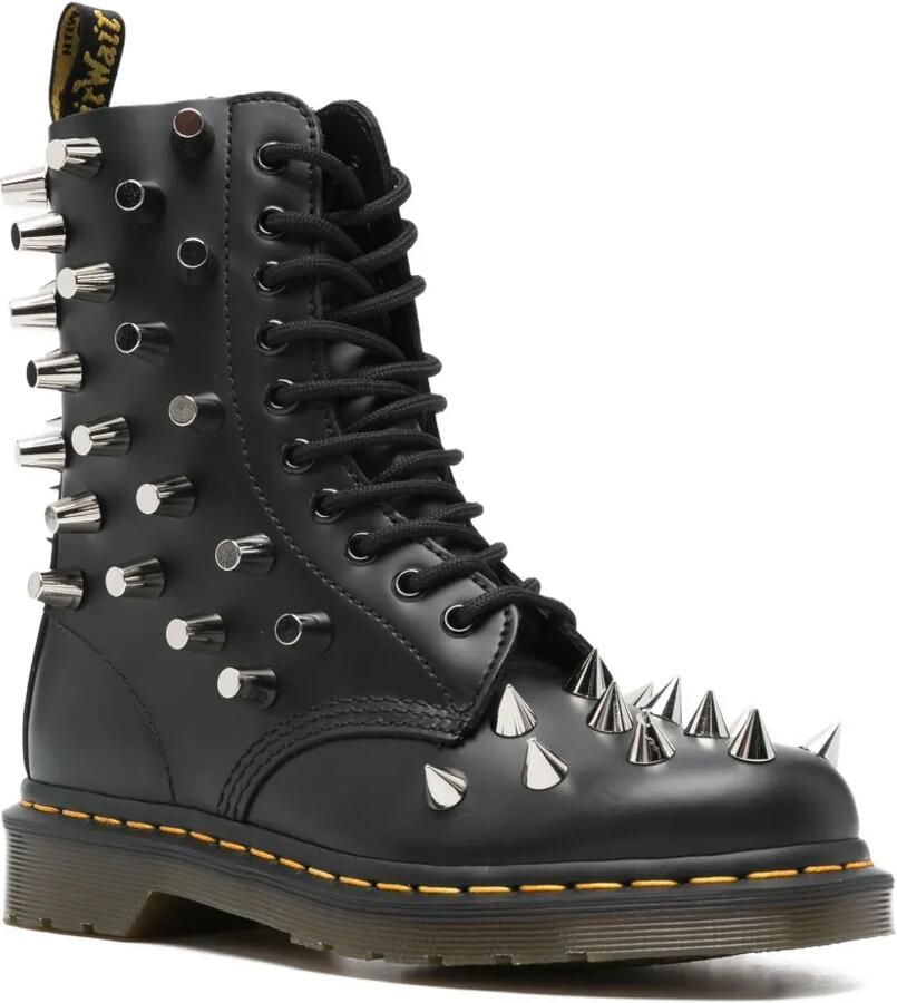Junya Watanabe x Dr. Martens veterlaarzen met studs Zwart - Foto 2