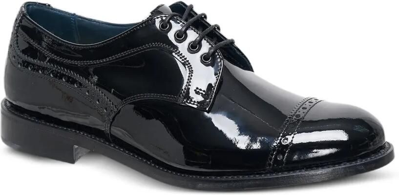 Junya Watanabe MAN x Tricker's lakleren derby schoenen met brogue-detail Zwart - Foto 2