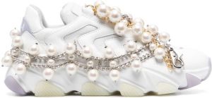 Junya Watanabe x Comme des Garcon leren sneakers Wit
