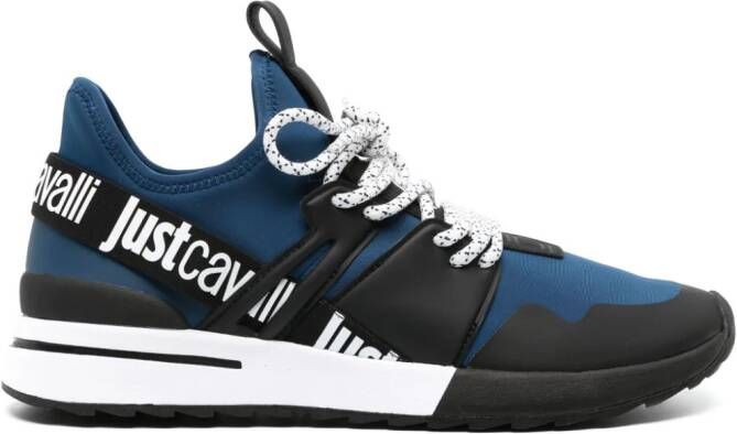 Just Cavalli Chunky sneakers met mesh Blauw