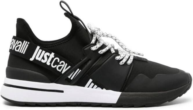 Just Cavalli Chunky sneakers met mesh Zwart