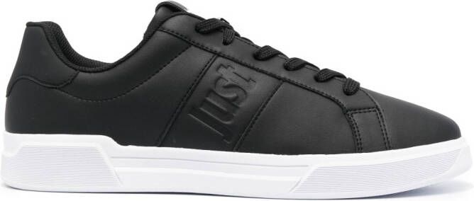 Just Cavalli Leren sneakers Zwart