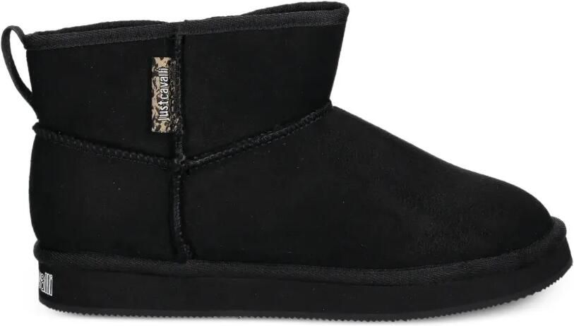 Just Cavalli Enkellaarzen met logodetail Zwart