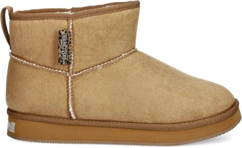 Just Cavalli Enkellaarzen met treklip Beige