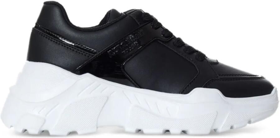 Just Cavalli Leren sneakers Zwart