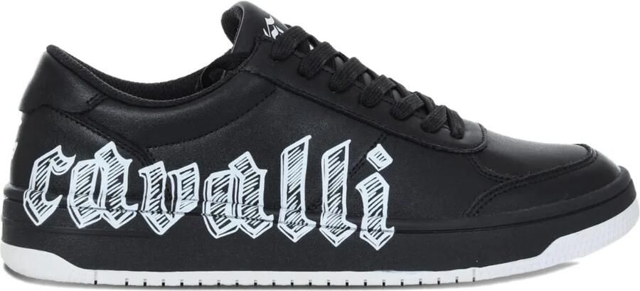 Just Cavalli Leren sneakers Zwart