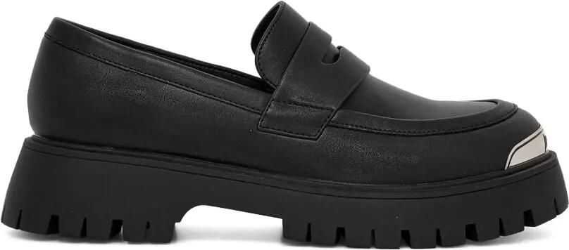 Just Cavalli Loafers met logodetail Zwart