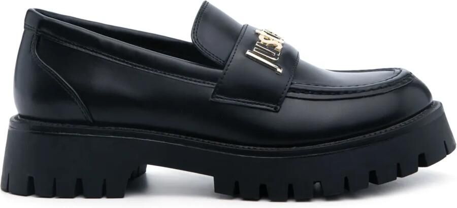 Just Cavalli Loafers met logoplakkaat Zwart