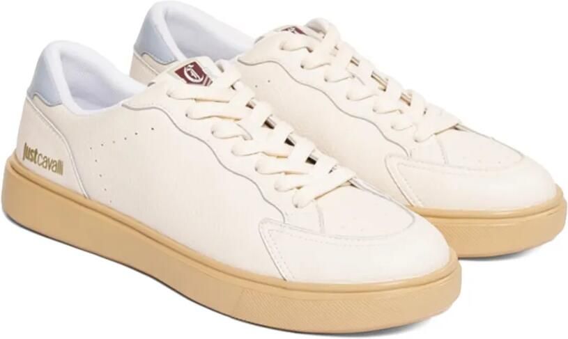 Just Cavalli logo-print panelled sneakers Wit - Foto 2