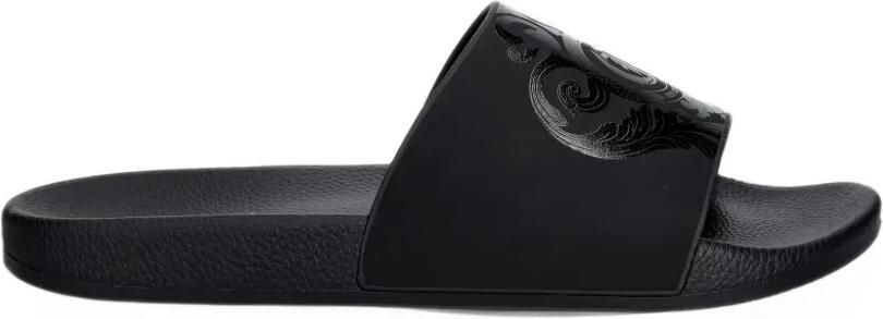 Just Cavalli Slippers met logoprint Zwart