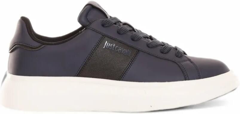 Just Cavalli logo-print sneakers Blauw