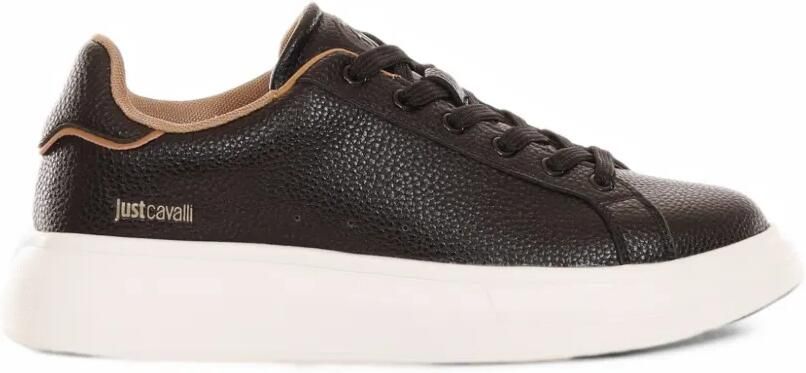 Just Cavalli pebbled chunky sneakers Zwart