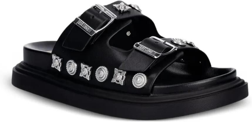 Just Cavalli Sandalen met gespsluiting en studs Zwart - Foto 3