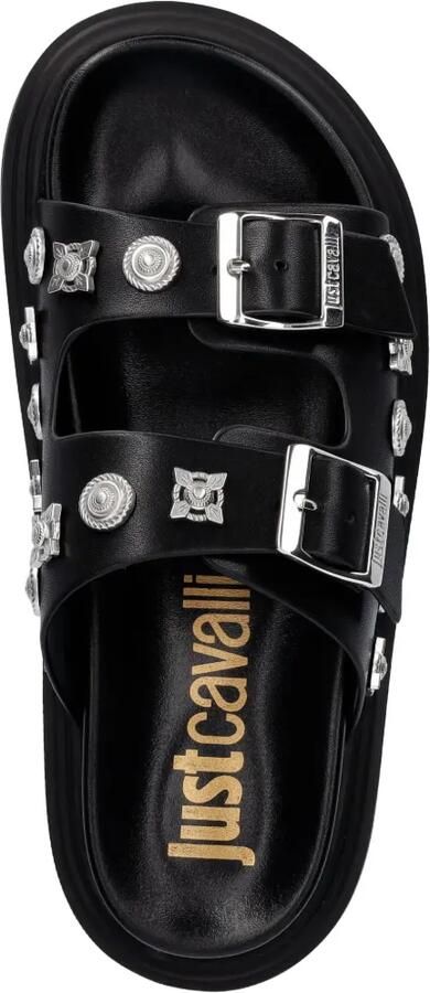 Just Cavalli Sandalen met gespsluiting en studs Zwart - Foto 4