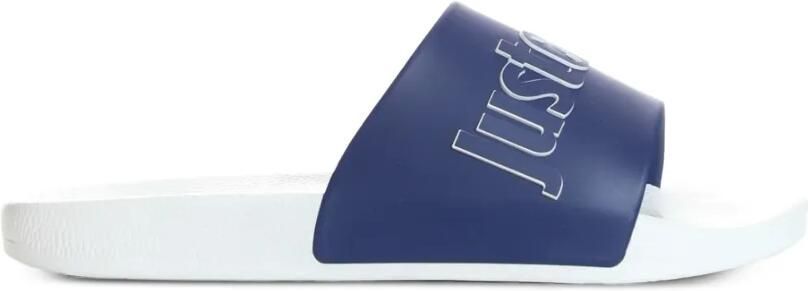 Just Cavalli Slippers met logoprint Wit