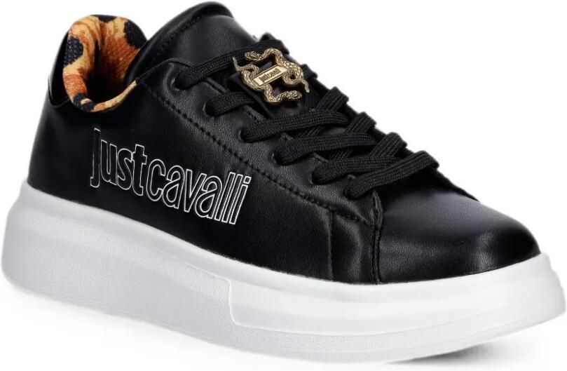 Just Cavalli Sneakers met dierenprint en logodetail Zwart - Foto 3