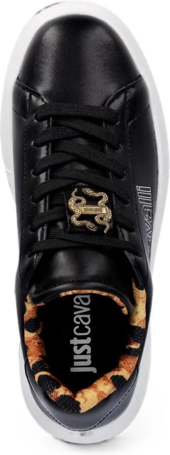 Just Cavalli Sneakers met dierenprint en logodetail Zwart - Foto 4