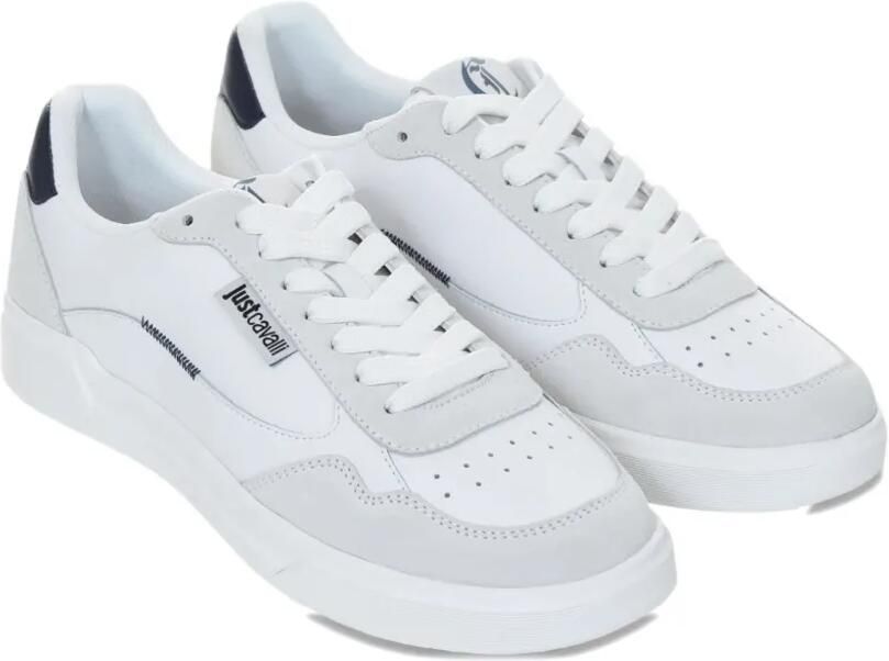 Just Cavalli Sneakers met leren vlak Wit - Foto 2