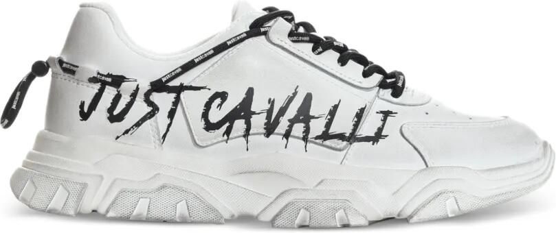 Just Cavalli Sneakers met letterdetail Wit