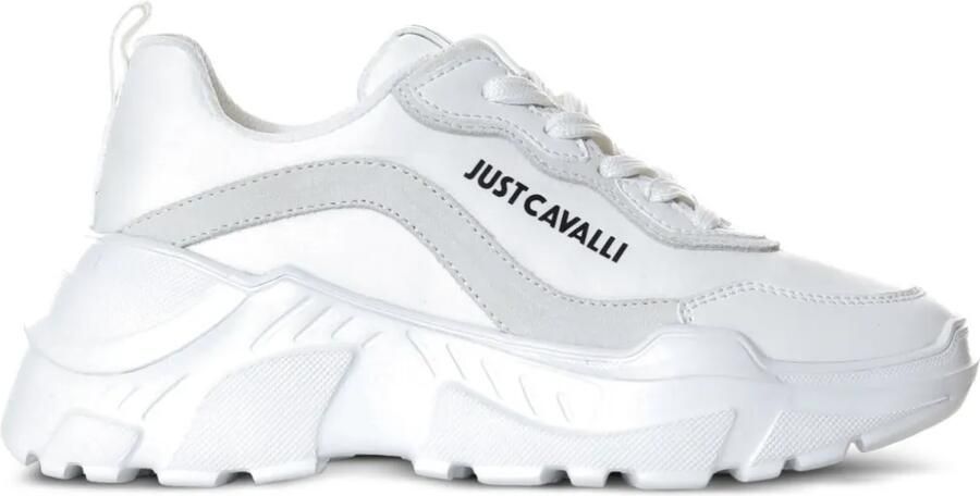 Just Cavalli Sneakers met logo Wit