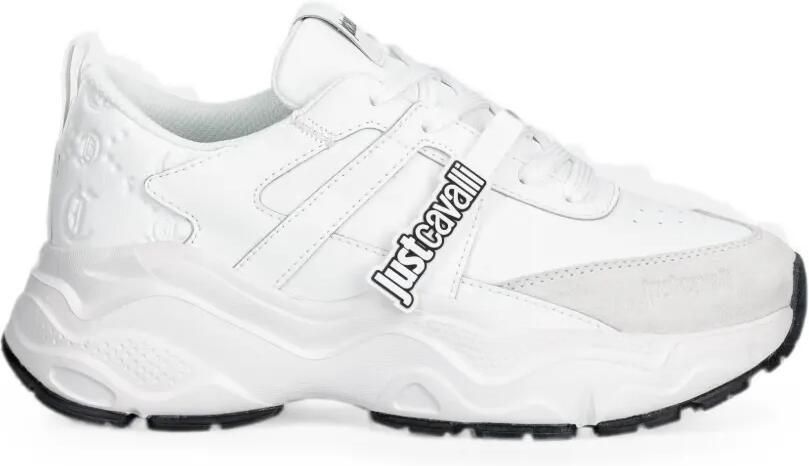 Just Cavalli Sneakers met logopatch Wit