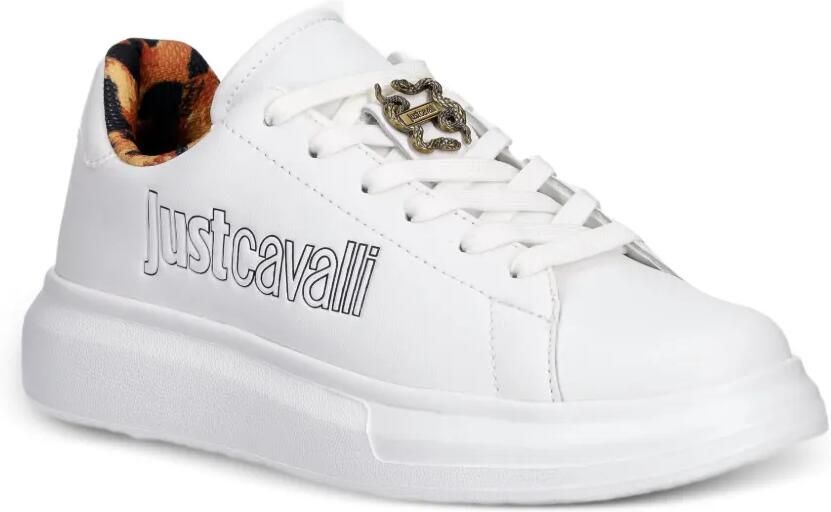 Just Cavalli Sneakers met logoplakkaat Wit - Foto 3