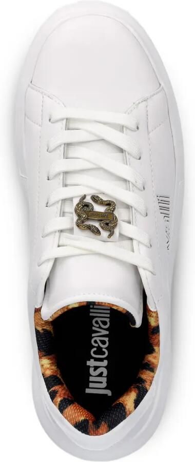 Just Cavalli Sneakers met logoplakkaat Wit - Foto 4