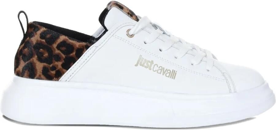 Just Cavalli Sneakers met luipaardprint Wit