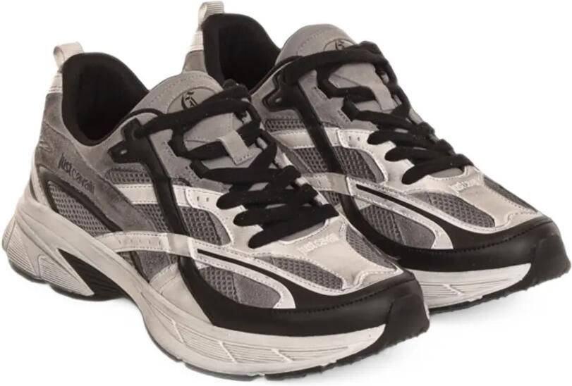 Just Cavalli Sneakers met mesh vlakken Grijs - Foto 2