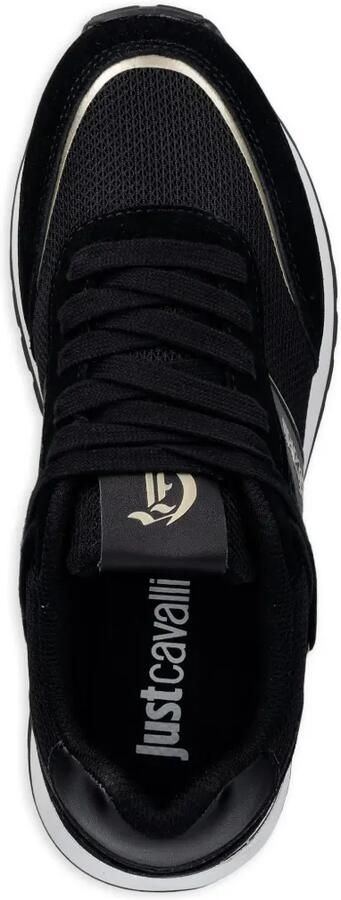 Just Cavalli Sneakers met vlakken en logoprint Zwart - Foto 4