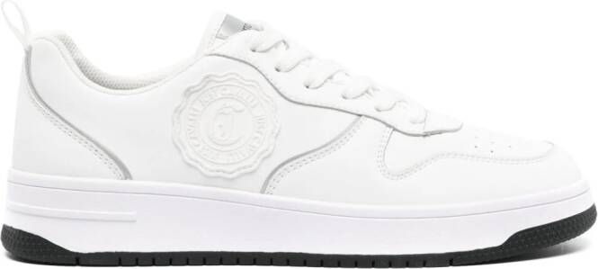 Just Cavalli Leren sneakers met logopatch Wit