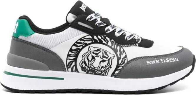 Just Cavalli Leren sneakers Wit